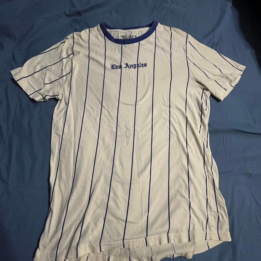 Striped White and Blue T-Shirt